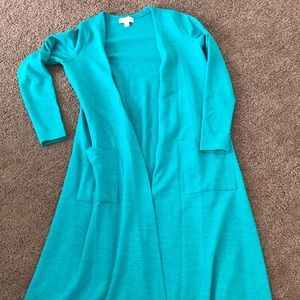 LULA ROE XS SARAH TEAL